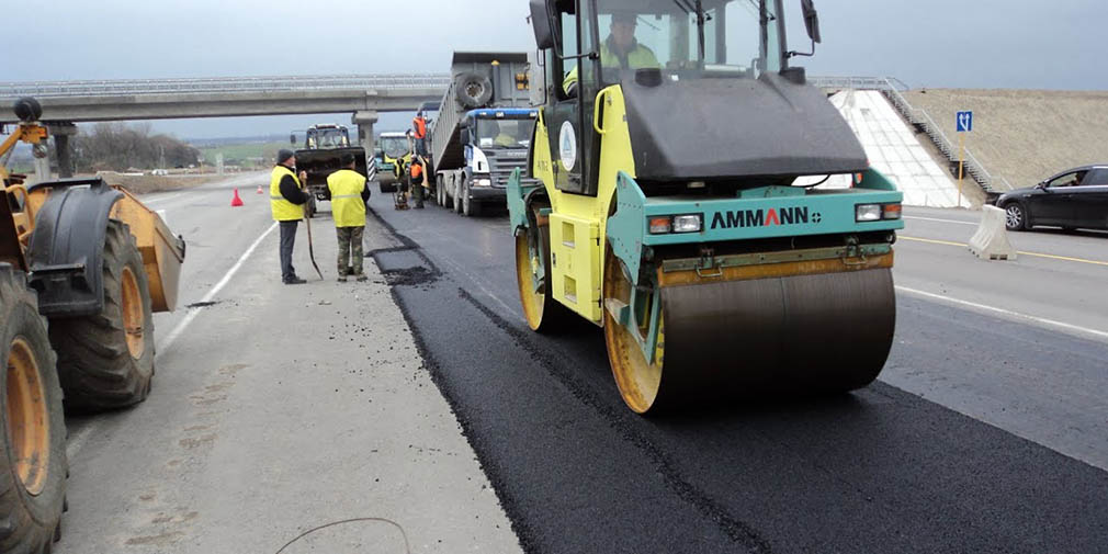 фото строительство дороги
