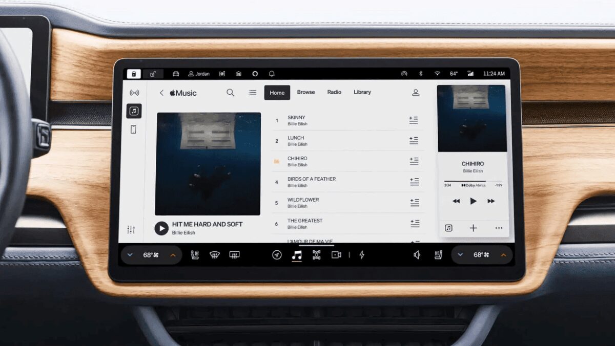 Rivian додає нові функції на заміну Apple CarPlay, але за додаткову плату