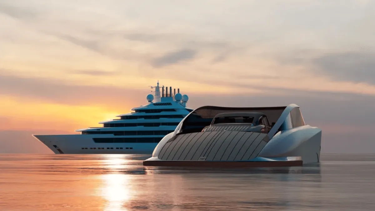 Зустрічайте Falcon Shuttle: Катамаран для перевезення автомобілів суперяхт