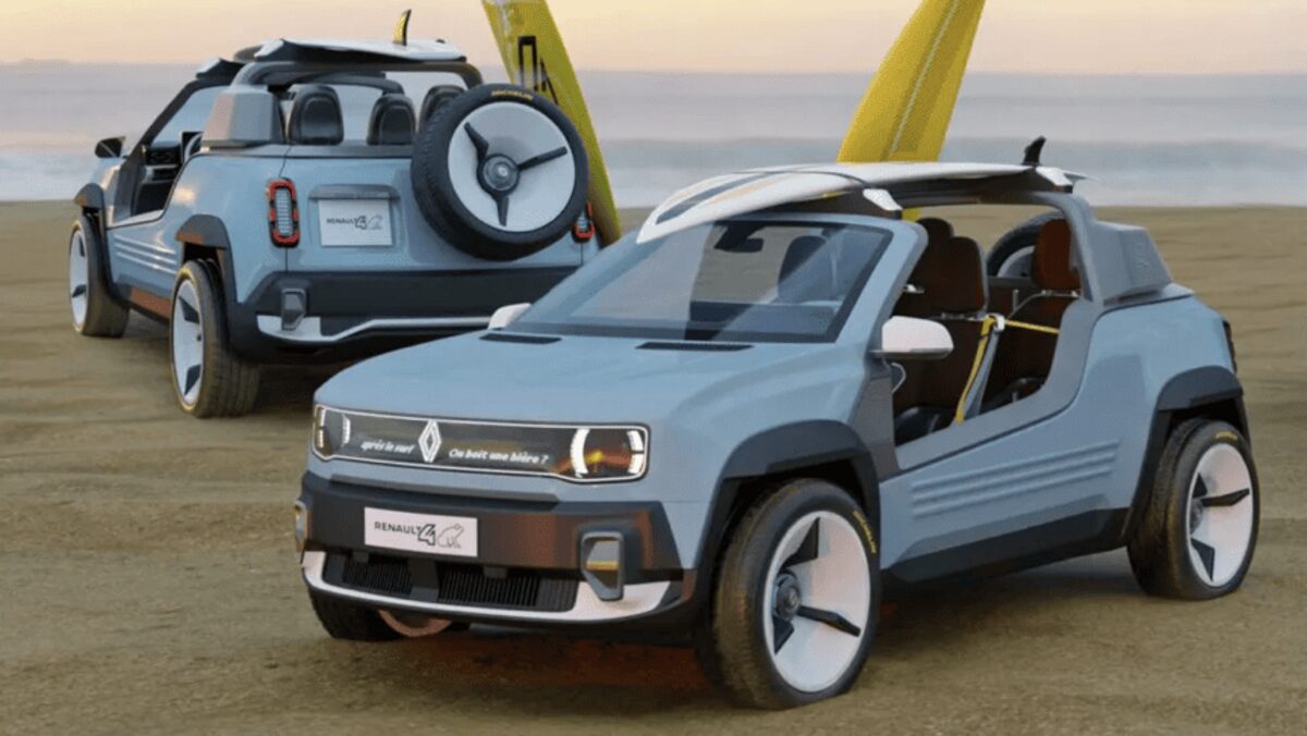 Renault 4 E-Tech перетворився на стильний пляжний баггі у новій концепції від Марко Мальтезе