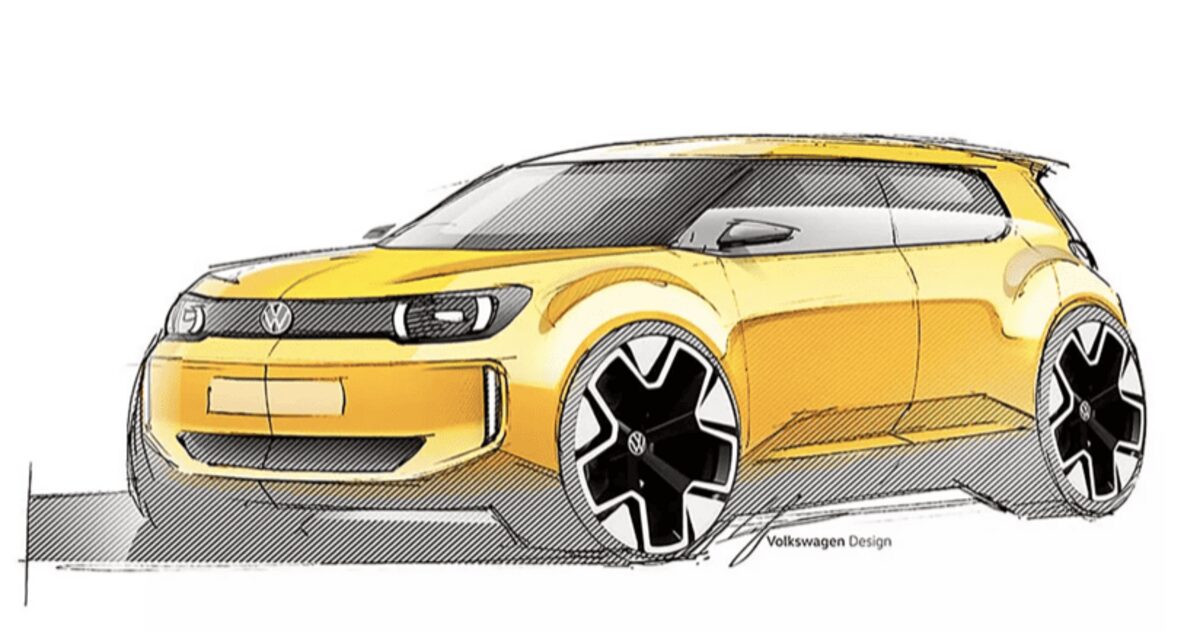 З’явилися перші ескізи нового електромобіля Volkswagen