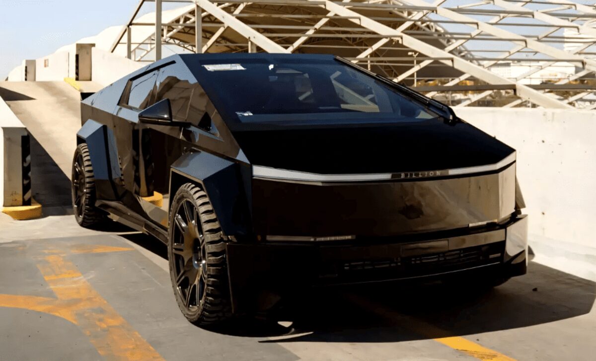 Tesla Cybertruck отримала новий варіант від Billion Group з широкофюзеляжним обвісом