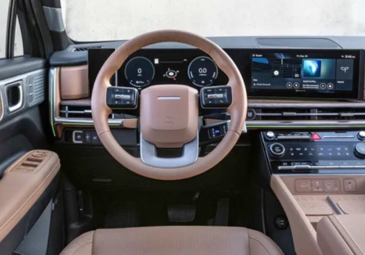 Hyundai Santa Fe Hybrid 2025: EV-фішки (фото)