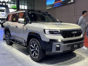 Позашляховик BYD поїхав вулицею на трьох колесах — із блокиратором на четвертому