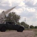 Пікап ЗСУ з реактивною установкою