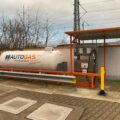 Колонка автогазу LPG з резервуаром на АЗС